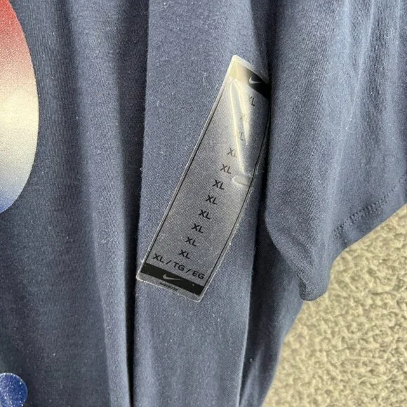 New Nike Tee Shirt Just Do It Mens XL Short Sleeve Blue Tees - Short Sleeve